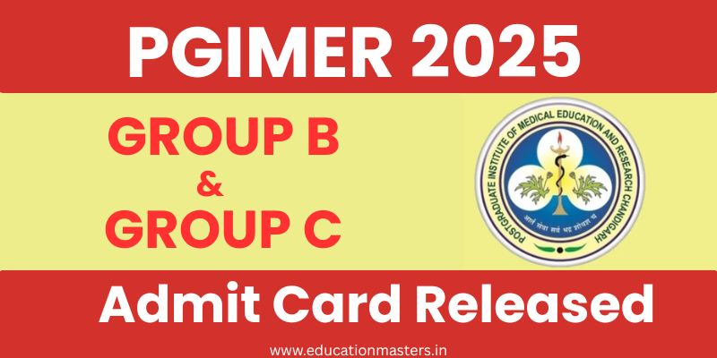 pgimer 2025 admit card